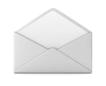 Blank envelope concept 3d illustration Stock Illustration