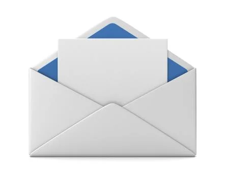 Blank envelope concept  3d illustration Ilustração Stock