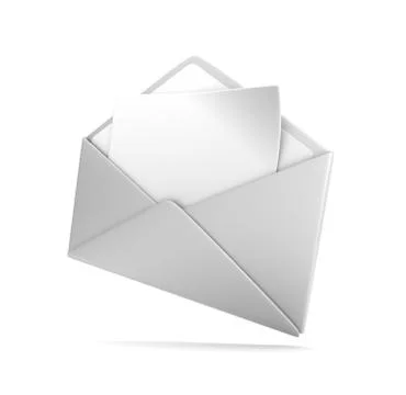 Blank envelope concept   3d illustration Stock Illustration