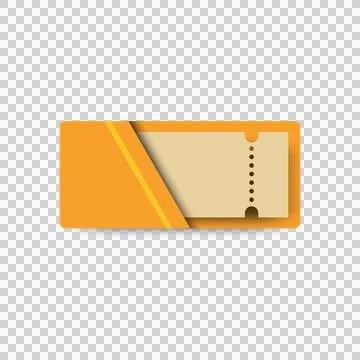 Blank envelope with coupon template design Stock Illustration