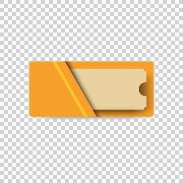 Blank envelope with coupon template isolated Stock Illustration