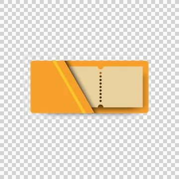 Blank envelope with coupon template vector Stock Illustration