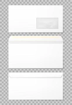 Blank envelopes set Stock Illustration