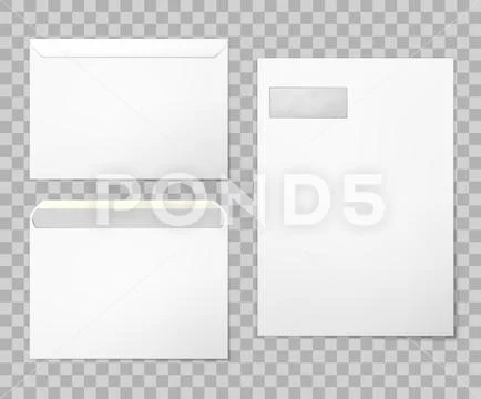 Blank envelopes set Illustration