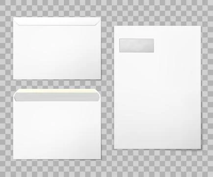 Blank envelopes set Stock Illustration
