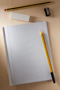 Blank Exercise Book Stock Photos