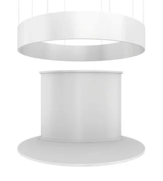 Blank exhibition stand Illustrazione stock