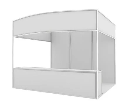 Blank exhibition stand. Illustrazione stock