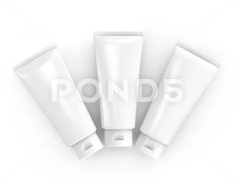 Blank face wash mockup Stock Illustration ~ #81655320