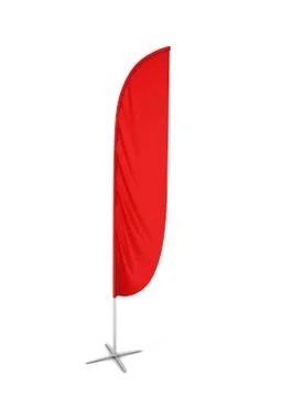 Blank feather flag banner 스톡 일러스트