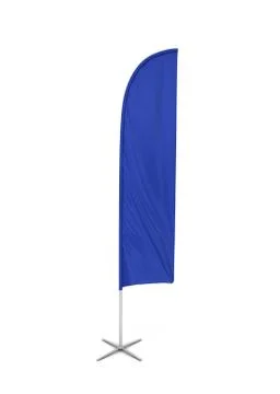 Blank feather flag banner Illustrazione stock