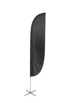 Blank feather flag banner Stock Illustration
