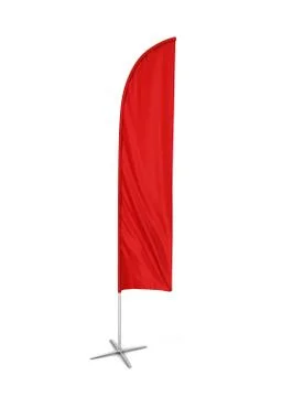 Blank feather flag banner Stock Illustration