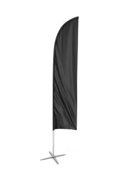 Blank feather flag banner Stock Illustration