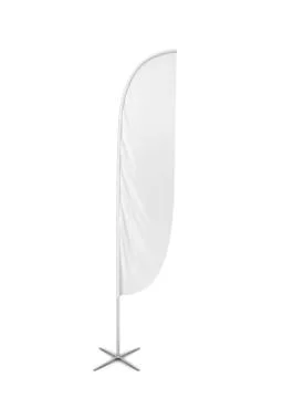 Blank feather flag banner Stock Illustration