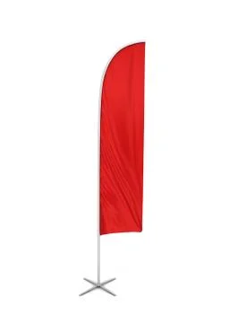Blank feather flag banner Stock Illustration
