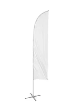 Blank feather flag banner Illustrazione stock