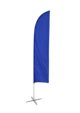 Blank feather flag banner Stock Illustration