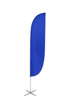 Blank feather flag banner Stock Illustration