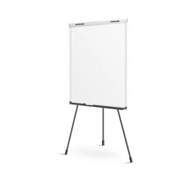 Blank flip chart for offices or classrooms, realistic vector illustration Stock Illustration