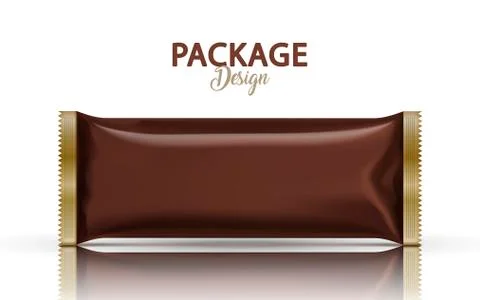 Blank foil package design Stockillustratie