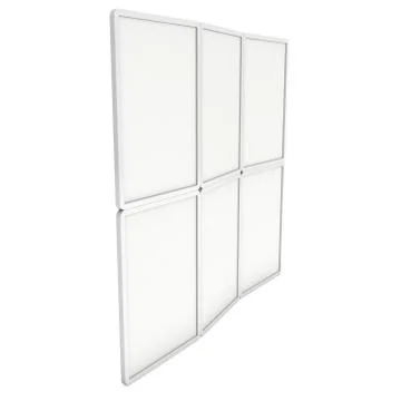 Blank Fold Up Banner Stands. Illustrazione stock