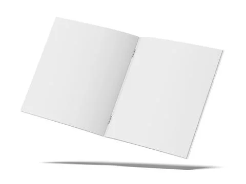 Blank folded flyer Ilustração Stock
