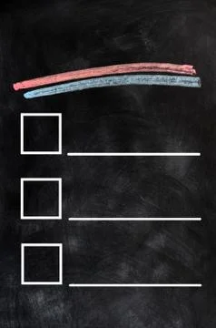 Blank form on a blackboard background 写真素材