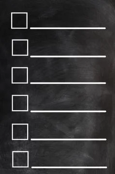 Blank form on a blackboard background Stock Photos