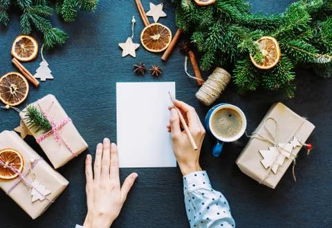 On a blank form, a place to write goals for the new year. Foto stock