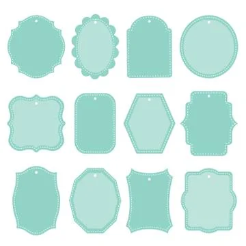 Blank frame and label mega set Vintage Retro Vector illustration	 Stock Illustration