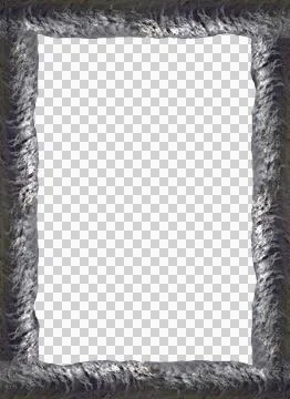 Blank frame with black iron texture borders Stock Photos