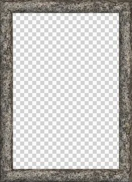 Blank frame with black rock textured borders 스톡 일러스트