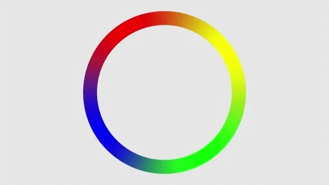 Blank frame with color in the edge of the circle. Stock Footage 226585536