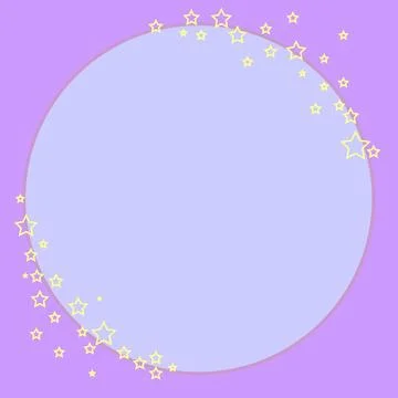 Blank Frame Decorated With Abstract Modernized Forms Flowers And Foliage. Empty Stock-Illustration