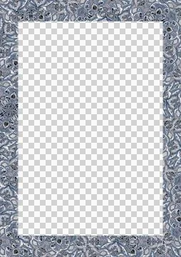 Blank frame with decorated ornament borders Stock Photos