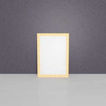 Blank frame on the floor Stock Illustration