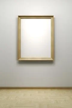 Blank frame in the gallery Stock-Illustration