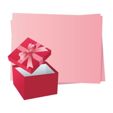 Blank frame with gift boxes Stock Illustration