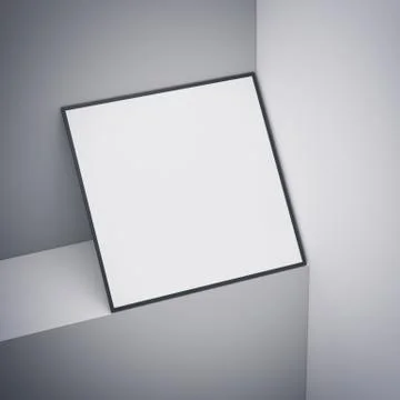 Blank frame on podium. 3d rendering イラスト素材