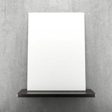 Blank frame on the shelf Stock-Illustration
