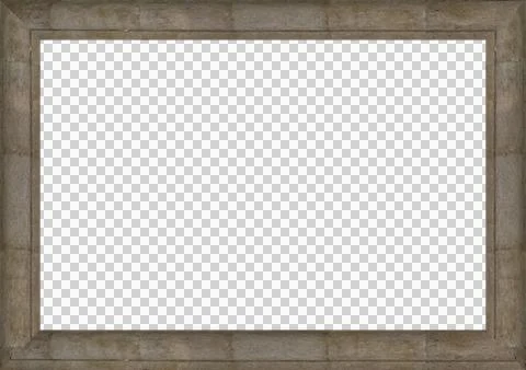 Blank frame with stone patterned borders Foto stock