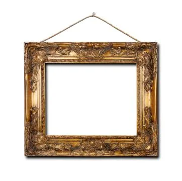 Blank frame on a white background Stock Photos