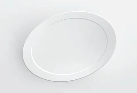 Blank frame on white wall. Vector. Stock-Illustration