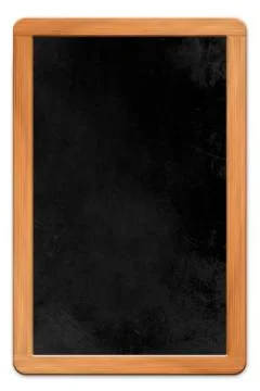 Blank framed blackboard Stock Photos