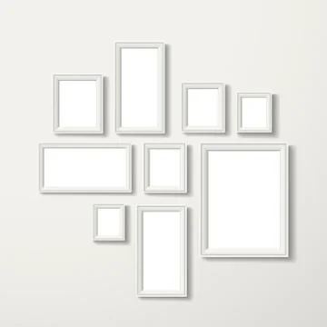 Blank frameworks set Stock Illustration