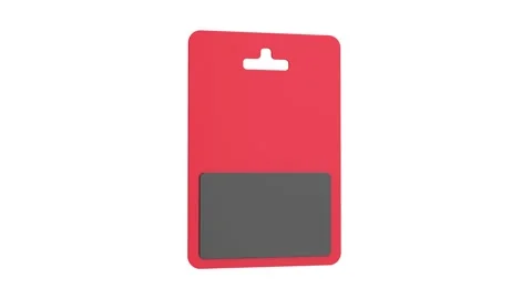 Blank gift card in blister packaging Stock Footage 278469253
