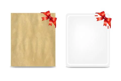 Blank gift tags Stock Illustration