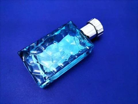 Blank glass perfume bottle Stock Photos