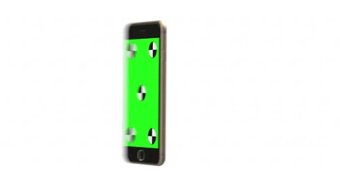 Blank gold iPhone6 on white screen 4K Video stock 56339473